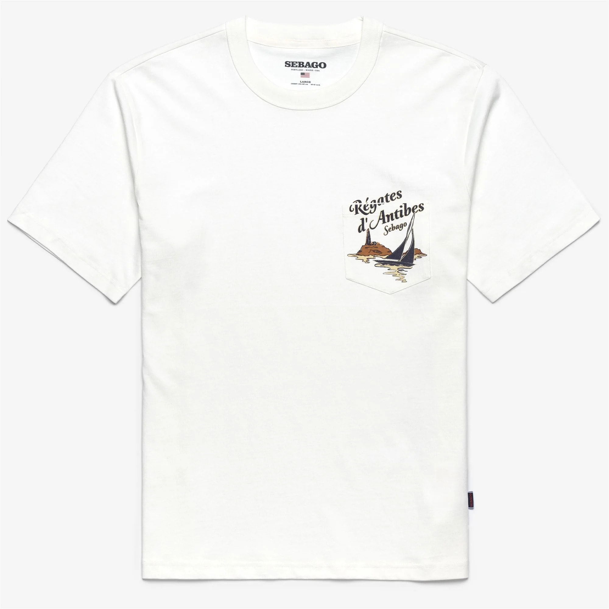 T-Shirts & Top Sebago Uomo Donna Bianco REGATTA FRANCE T