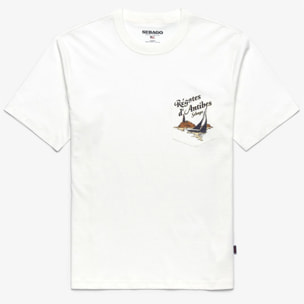 T-Shirts & Top Sebago Uomo Donna Bianco REGATTA FRANCE T