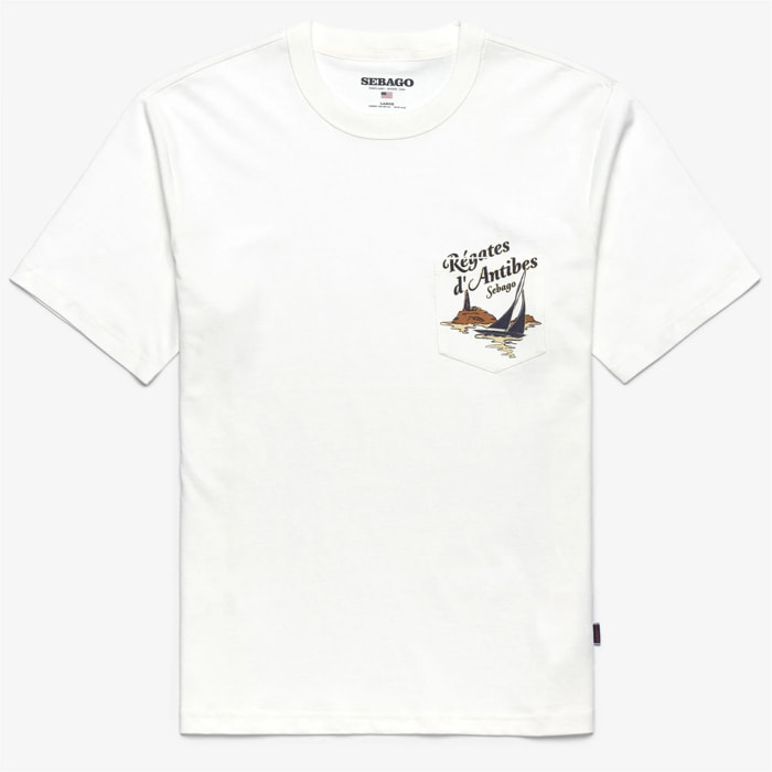 T-Shirts & Top Sebago Uomo Donna Bianco REGATTA FRANCE T