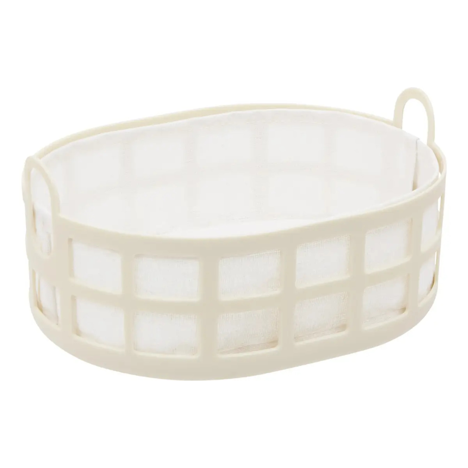 Corbeille à pain Poly ovale L.24cm beige