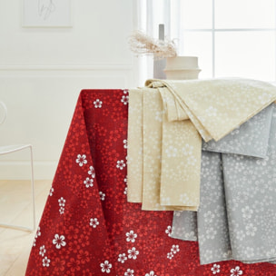 Nappe coton enduit LOLIPOP rouge