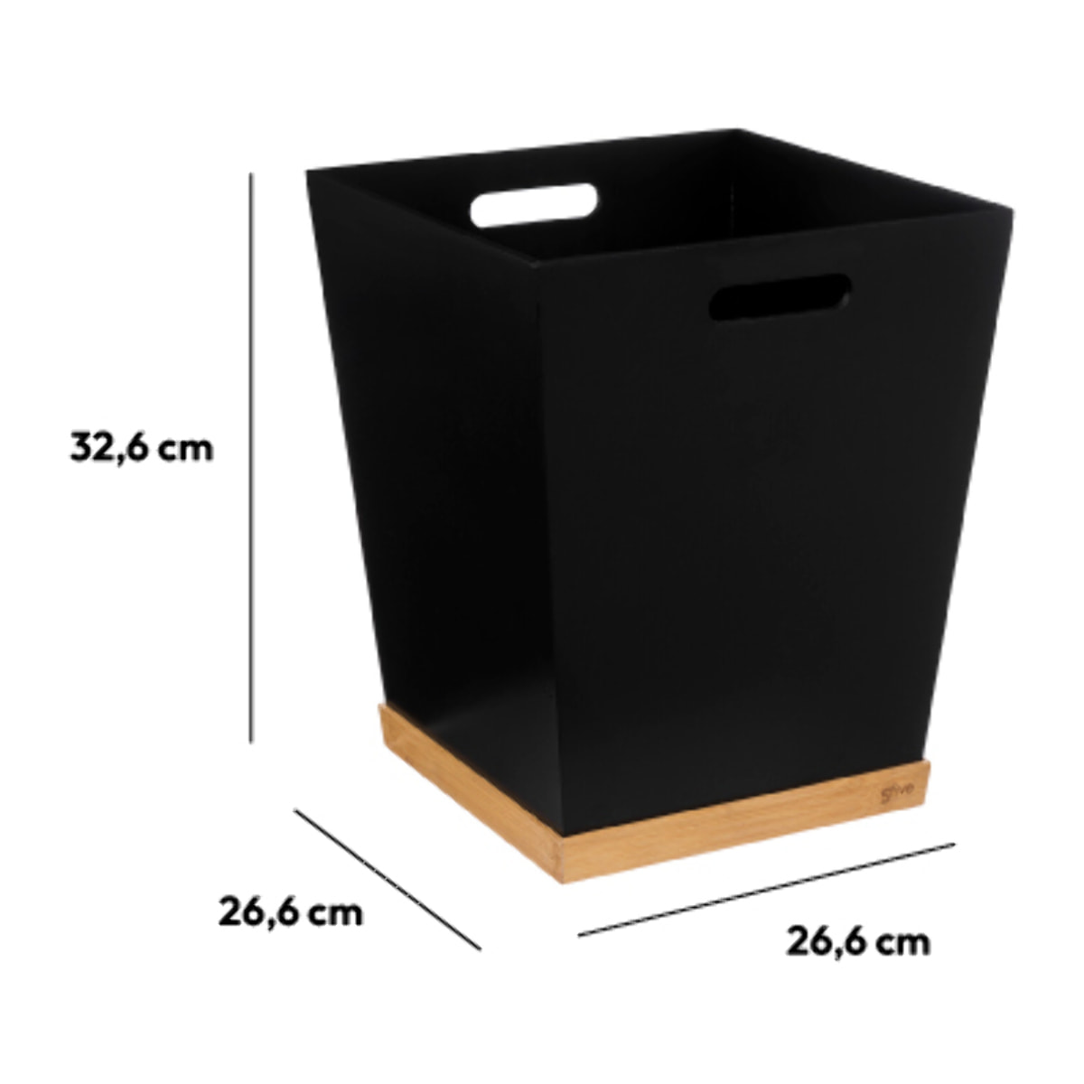 Corbeille bambou Noir Bava