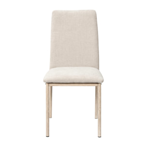 Chaise Emilia Beige - Lot De 2
