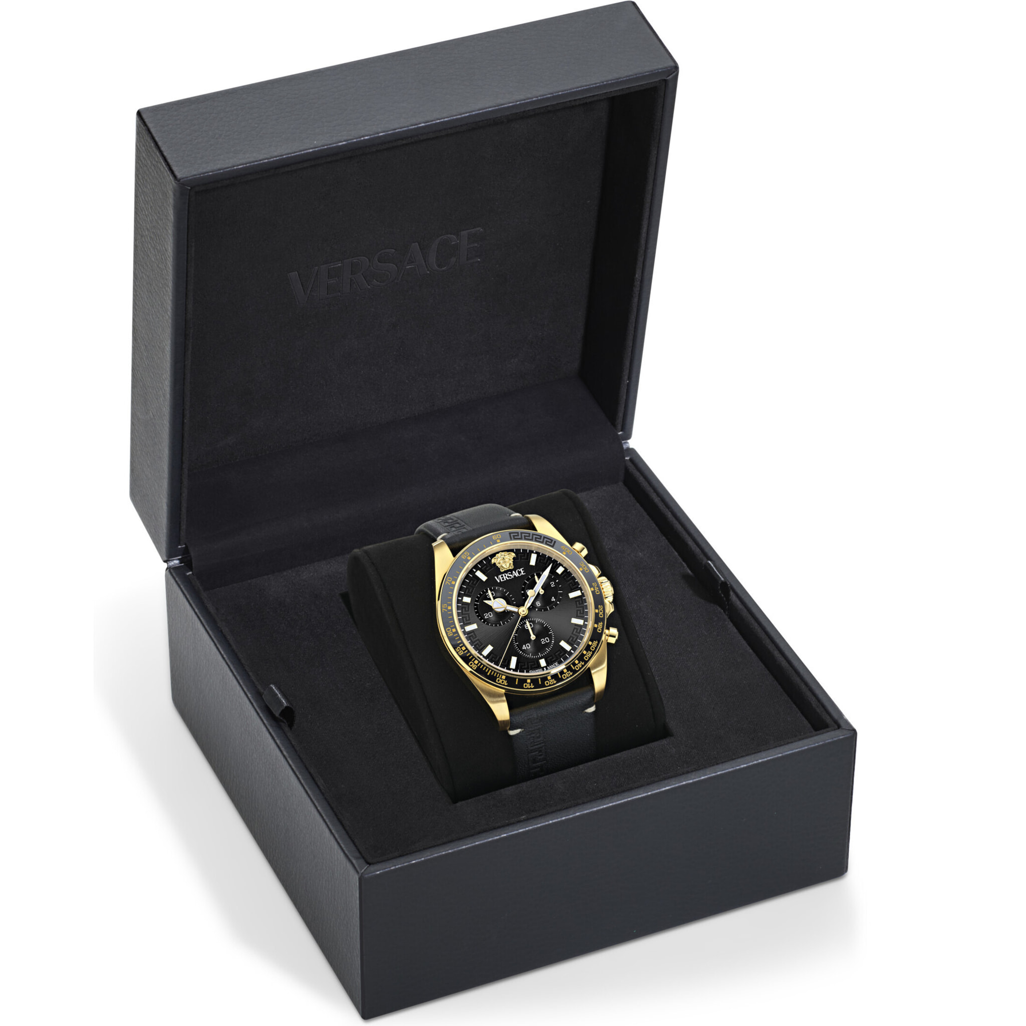 Versace Reloj Cronógrafo De Cuarzo Greca Chrono  Wave