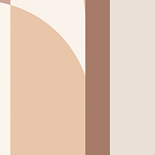 Papier peint panoramique Arcade rose poudrée  Intissé