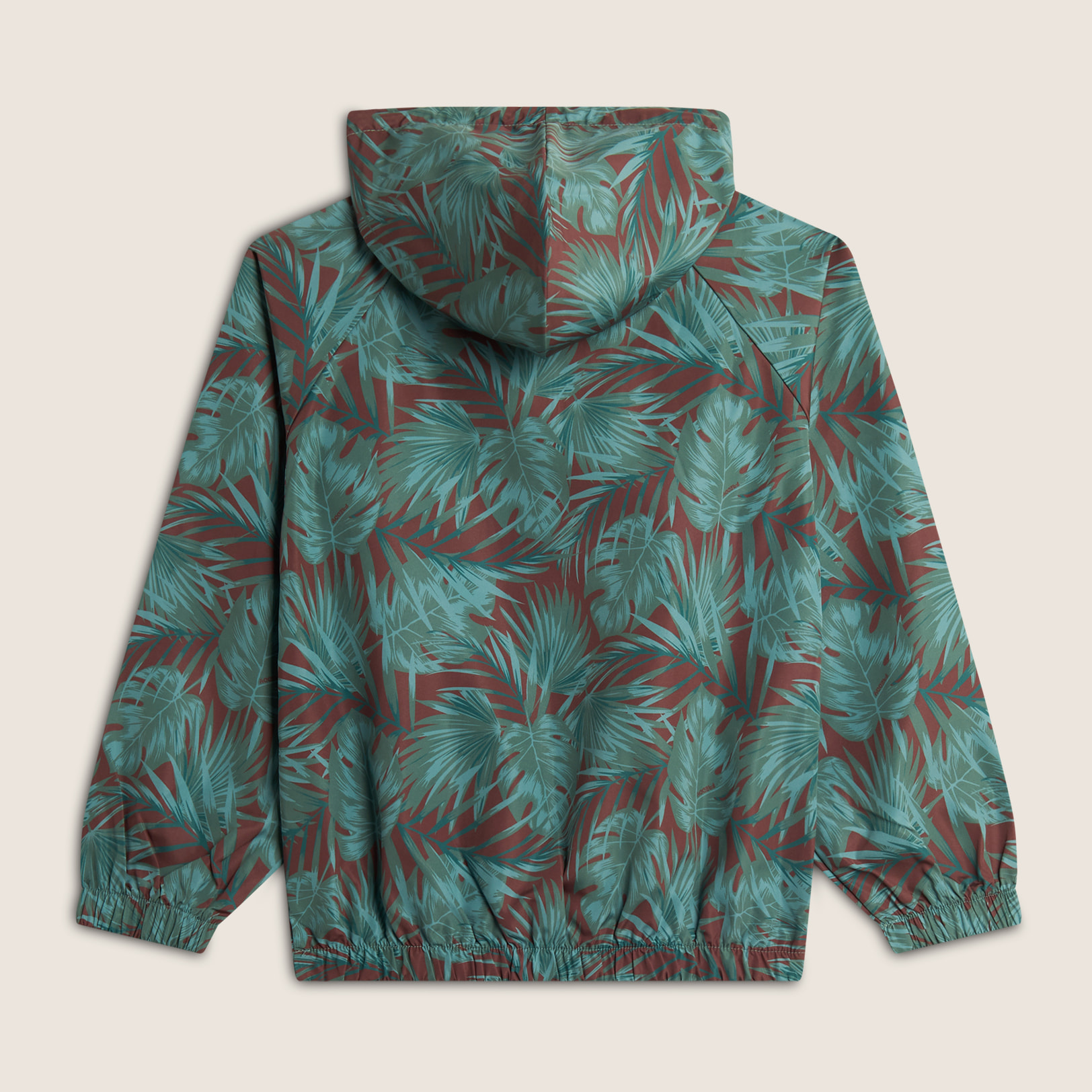 Giacca Soft Shell Bambina Fantasia Tropicale con Cappuccio