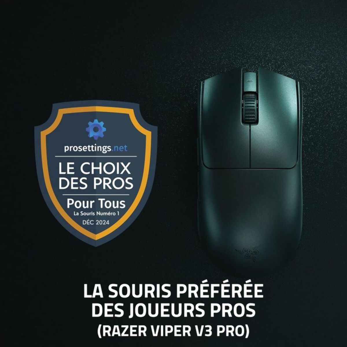 Souris Gamer Sans Fil RAZER Viper V3 Pro Noir