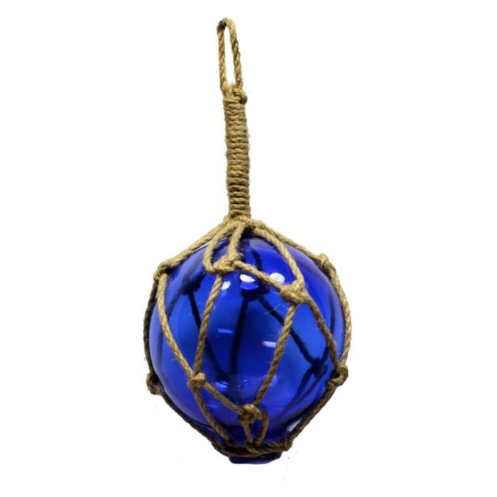 Corda con pallina in vetro blu cmø10