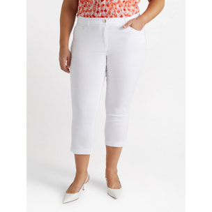 Fiorella Rubino - Pantalones capri de cinco bolsillos - Blanco