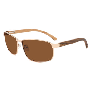 Gafas de Sol Feler 1815-2 Polarizadas de Madera Unisex 62 mm