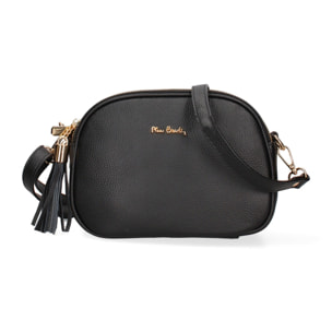 Borsa a tracolla da donna Made in Italy - Modello Cordelia Pro - 100% pelle - 22.5 x 17.0 x 9.5 cm