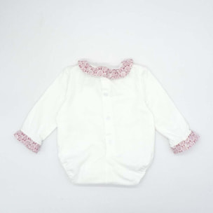 Body con volante estampado