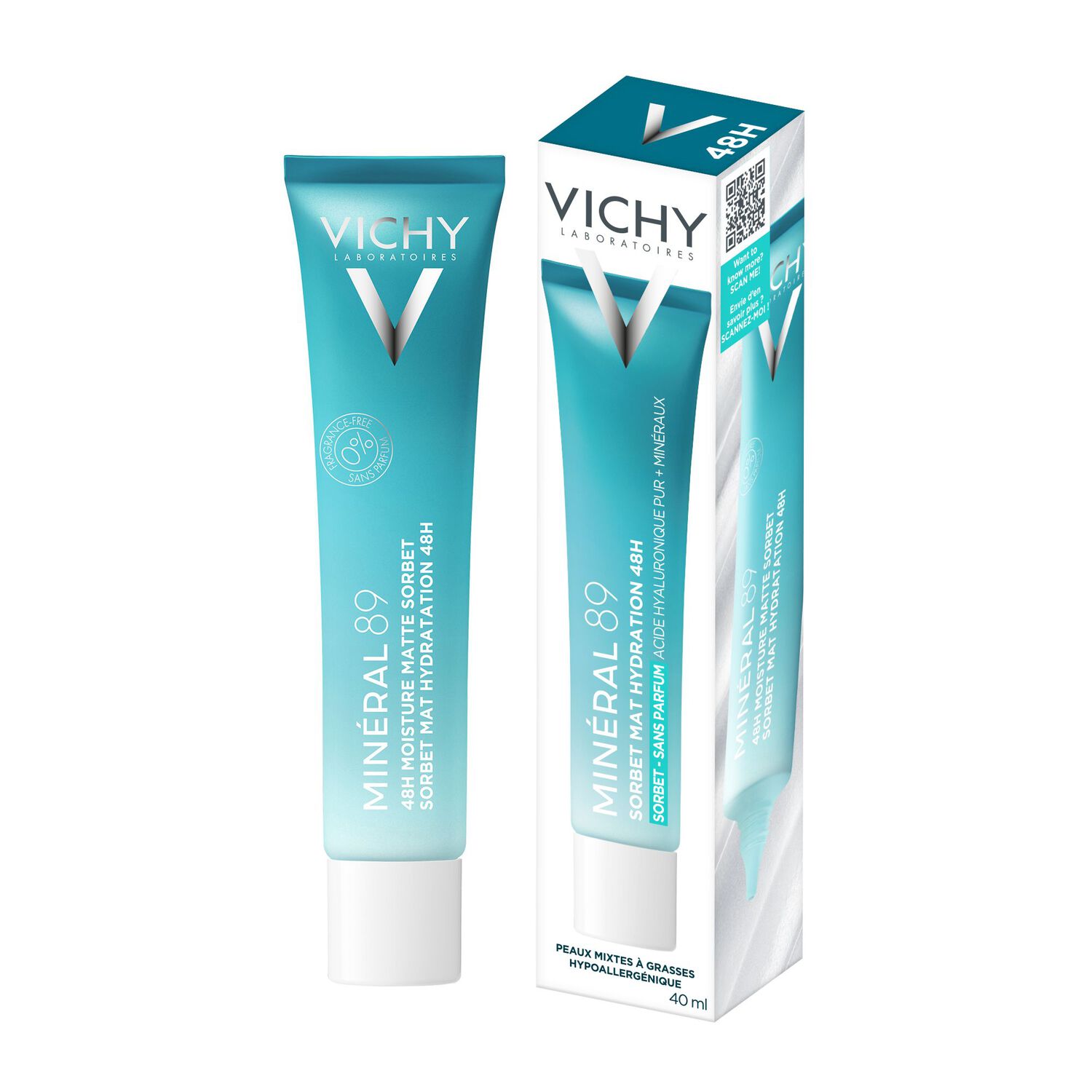 Minéral 89 - Crème Texture Gel Hydratant et Matifiant