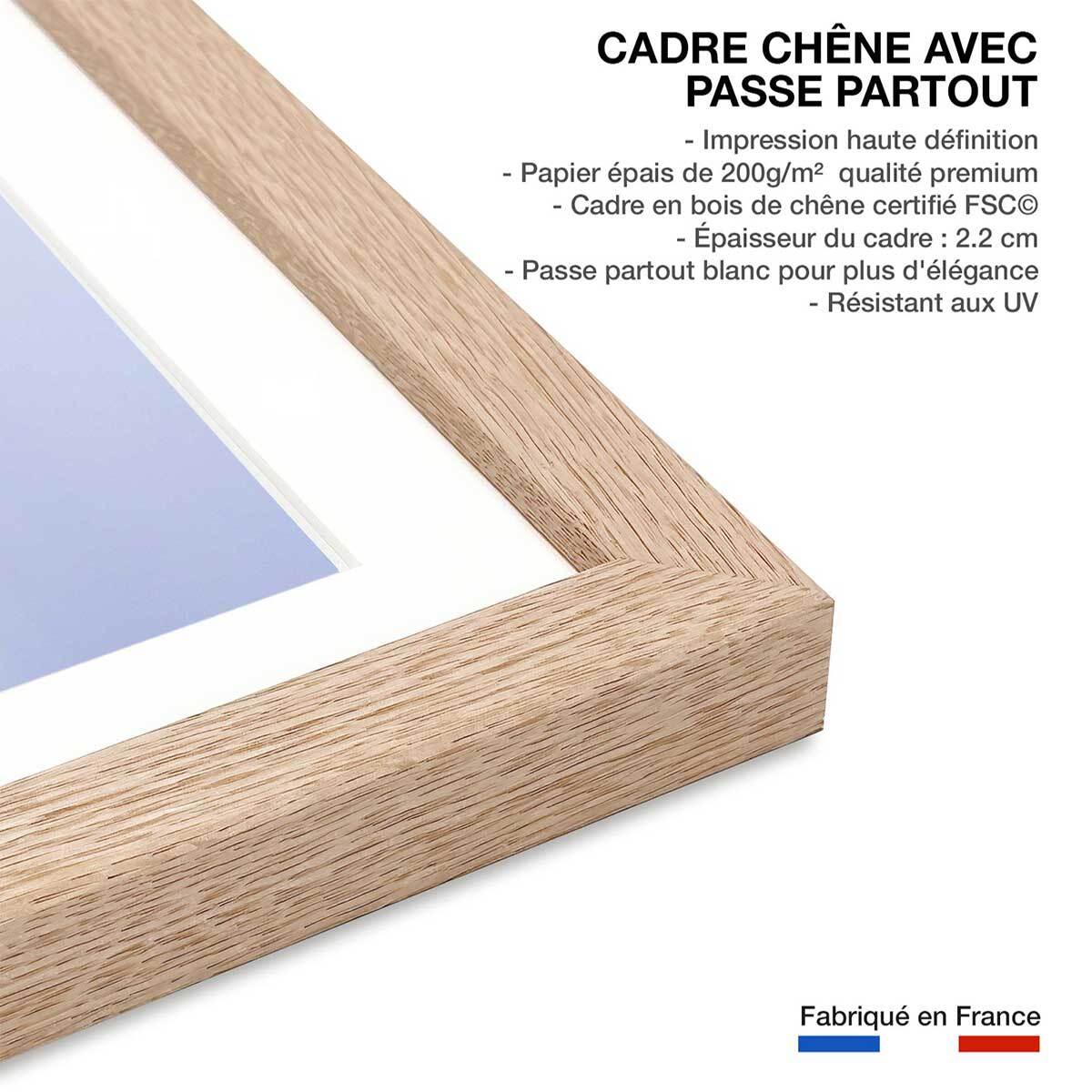 Affiche la marche de l'Ours Affiche sous cadre bois