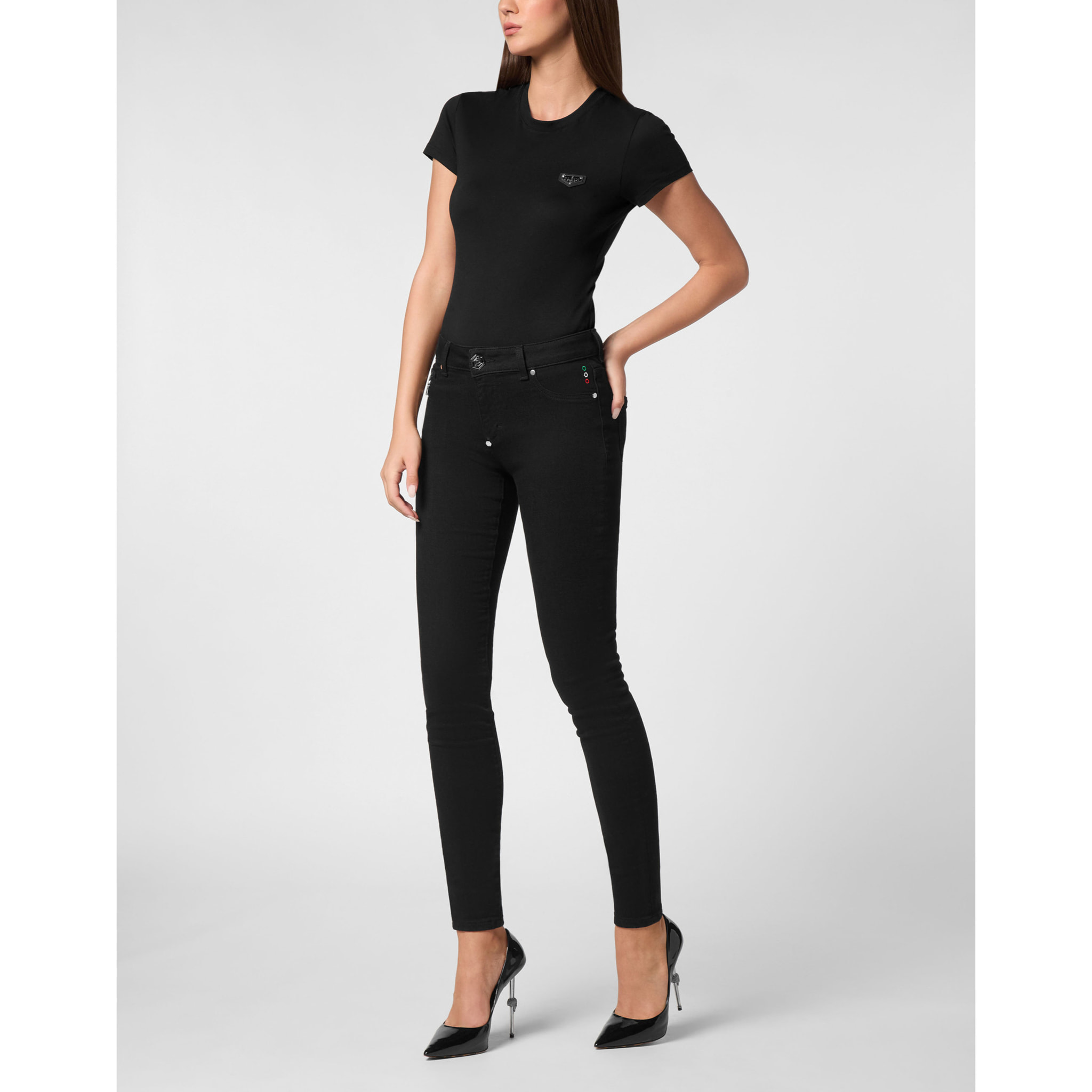 PHILIPP PLEIN Jeggings HEART