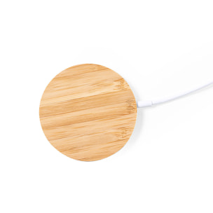 Supporto per caricabatterie wireless Nature Bamboo da 10 W. Magnetico