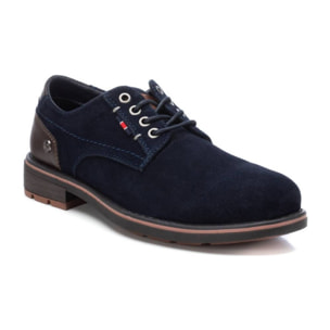 Zapato blucher/derby de piel navy