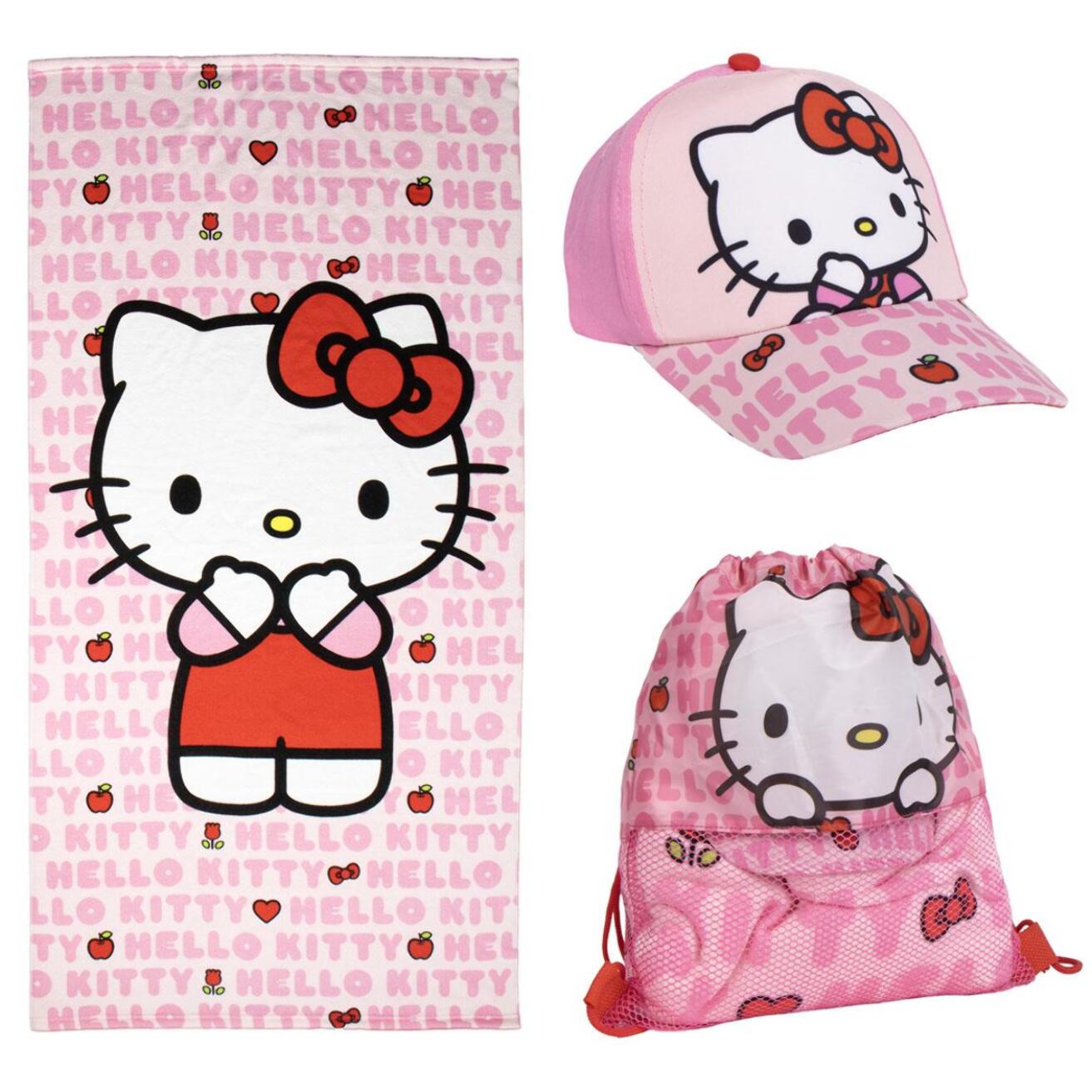 Toalla de baño de Hello Kitty - 27x33x7- Multicolor