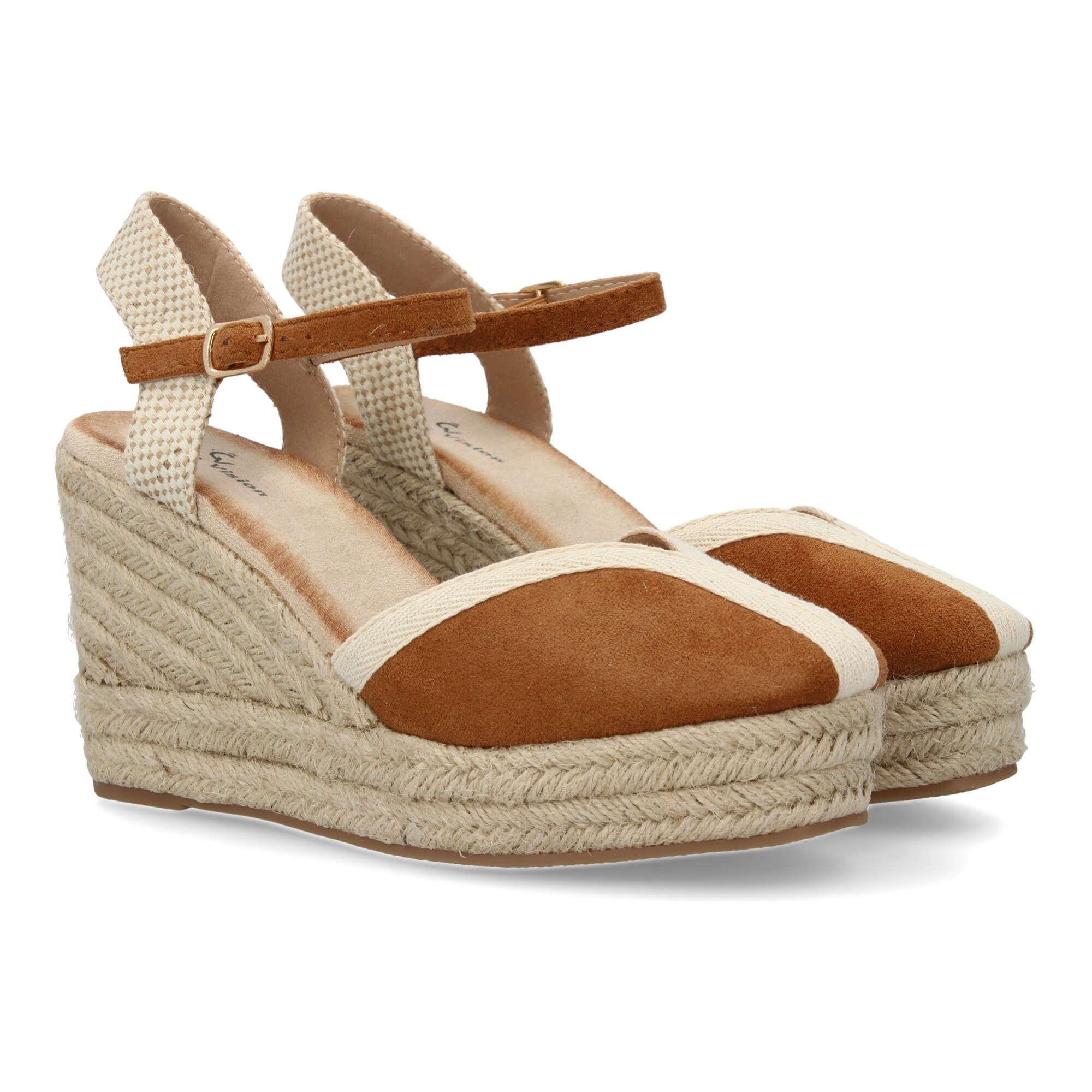 Sandalia de Mujer, Estilo Valenciana de Yute, Diseño Moderno con Punta Fina