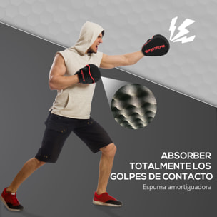 Manoplas de Boxeo Paos Muay Thai MMA Curvadas para Entrenamiento de Boxeo Boxing Karate Taekwondo Kickboxing Training Almohadilla para Sparring Artes Marciales Negro