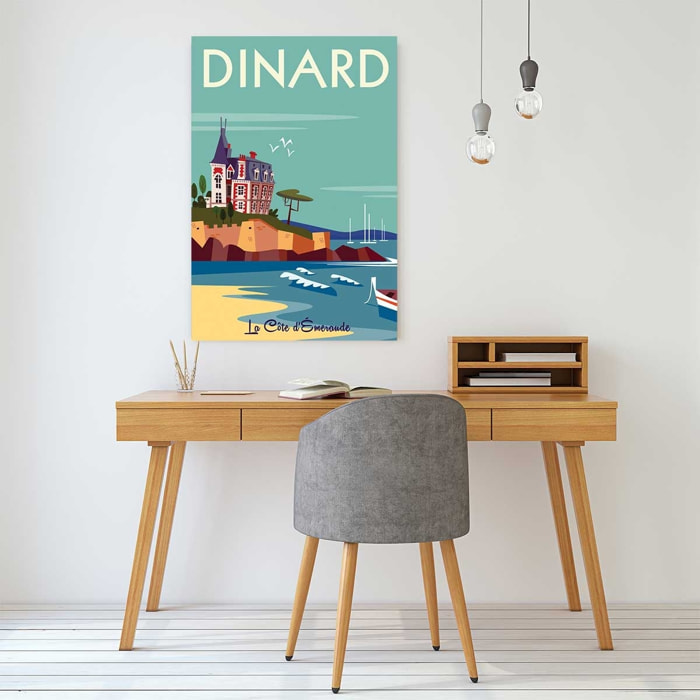 Tableau voyage à dinard Toile imprimée