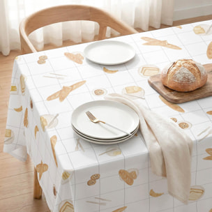 Nappe anti-taches BAGUETE BEIGE - enduite