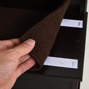 Escalera para Perros de 4 Peldaños Escalera para Mascotas Escalones para Perros Gatos con Acolchados Desmontables Carga 30 kg para Cama Sofá 40x59x54,2 cm Marrón Oscuro