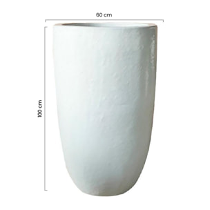 Vaso in ceramica smaltata bianco 60x100 cm - Real