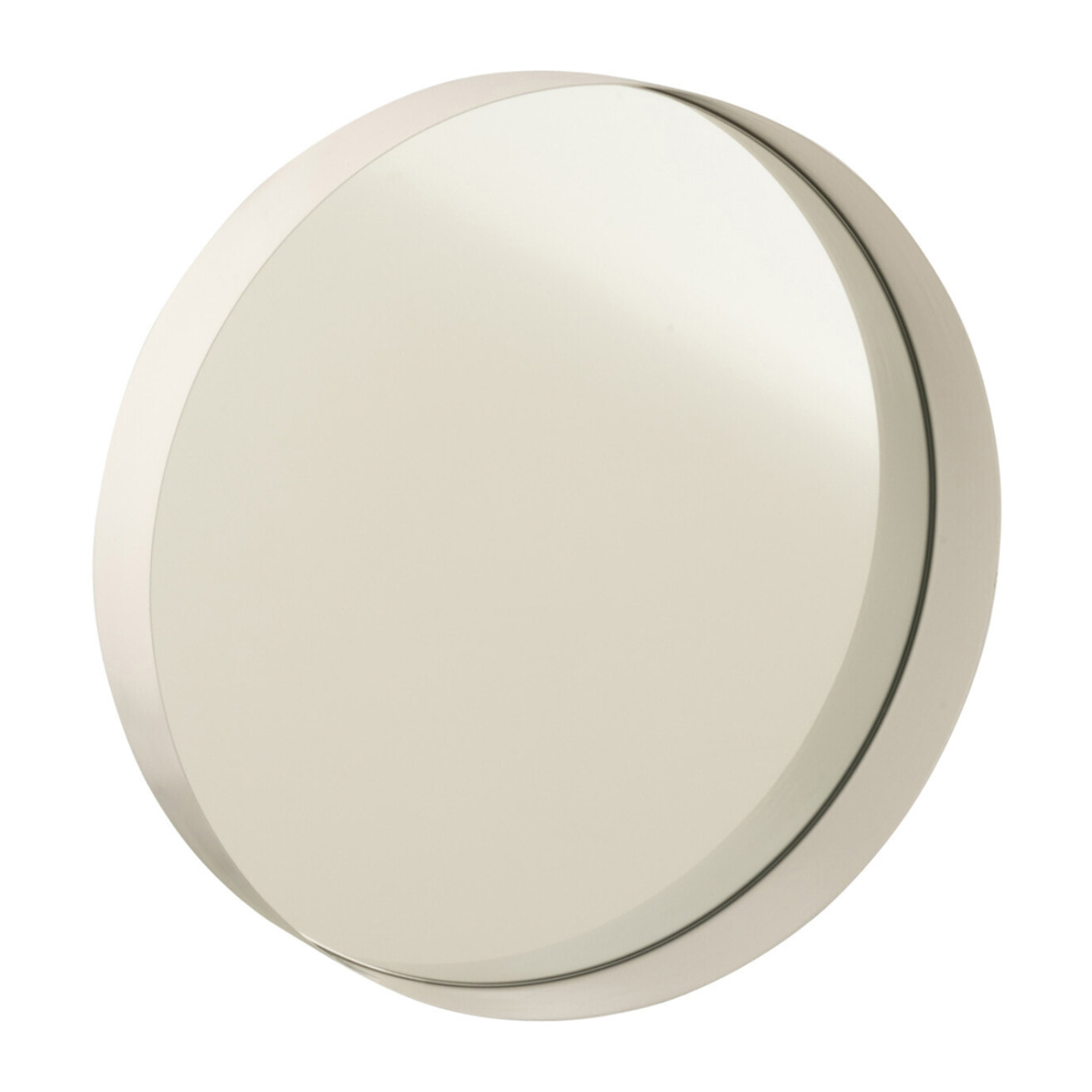 J-Line miroir Rond Bord -  métal - blanc - small - Ø 30 cm