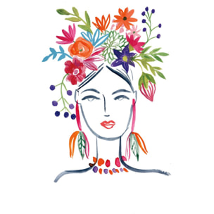 Papier peint graphique jolie fleur Intissé