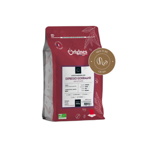Café Bio - Expresso Gourmand - Blend Arabica et Robusta - Grain 250g