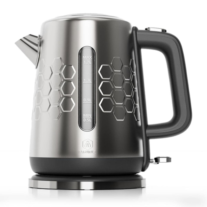 Bouilloire électrique en inox 1,7l