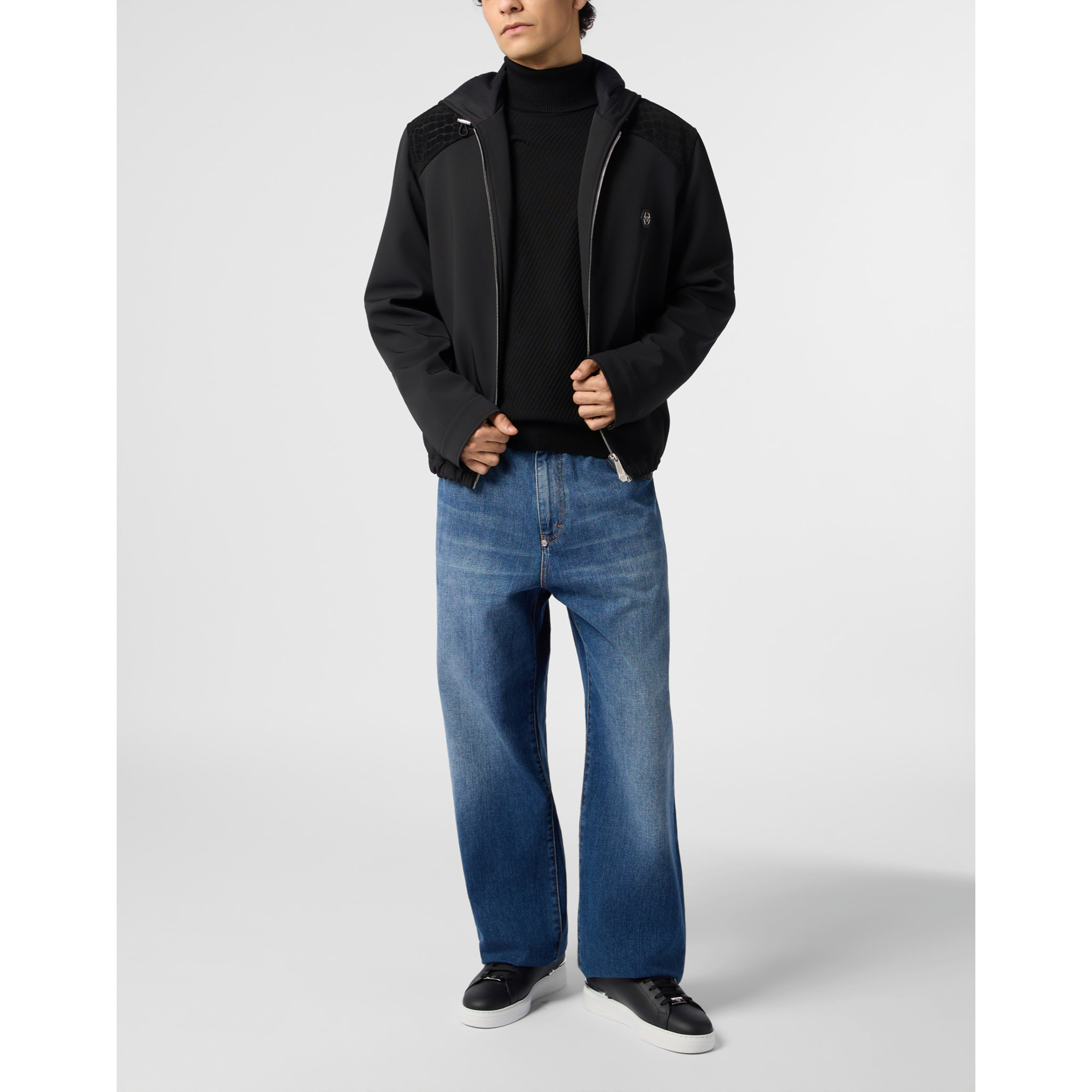 PHILIPP PLEIN Nylon Jacket With Cocco Inserts