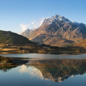 Affiche montagne et lac, l île lofoten Affiche seule