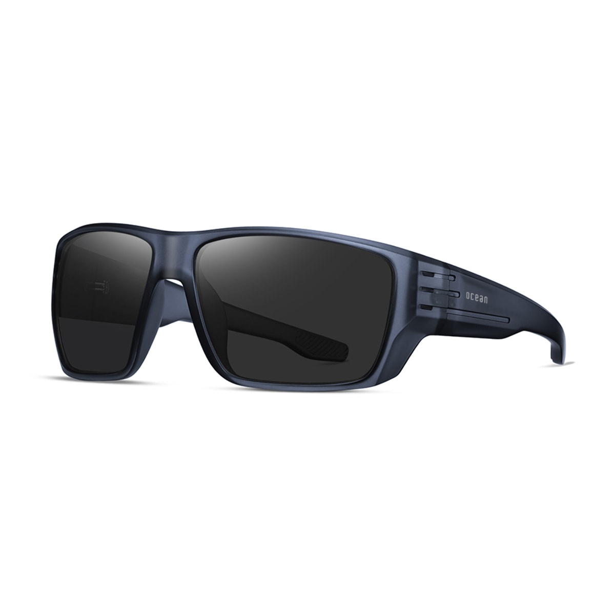 Gafas de sol OCEAN SKATE - Azul mate transparente / Polarizada ahumada