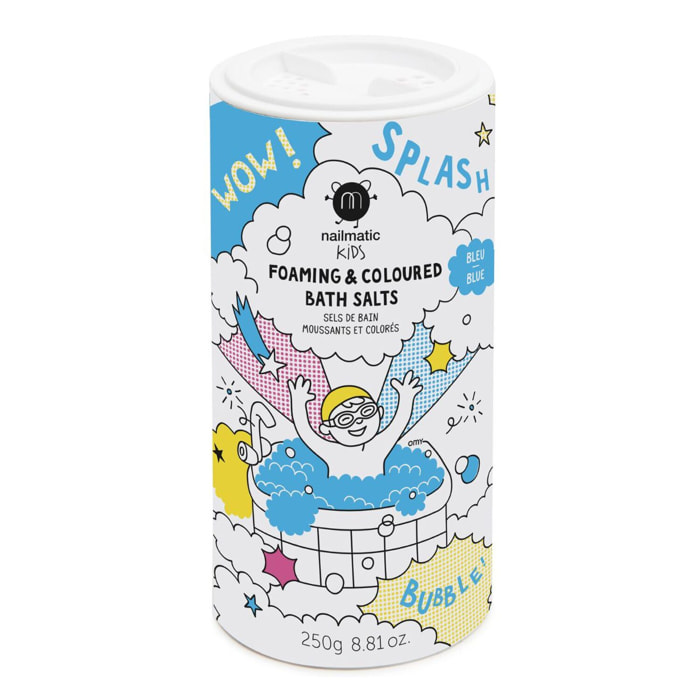 Foaming And Colored Bath Salts - Sels de Bain Moussants et Colorés - Bleu 250 g