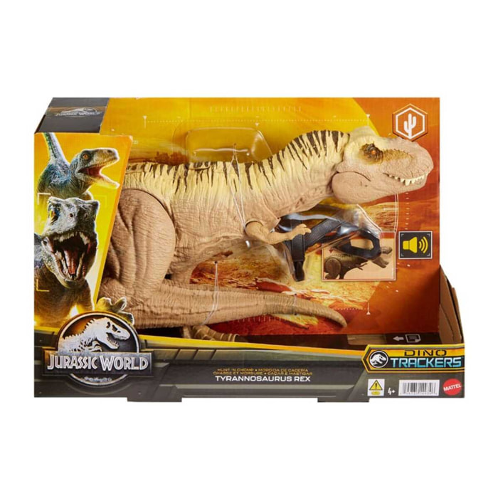 Jurassic World Dino Trackers Action Figura Hunt 'n Chomp Tyrannosaurus Rex Mattel