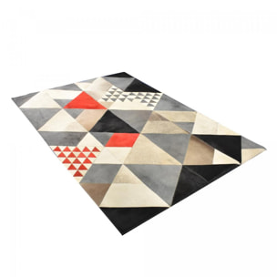 Tapis en cuir assemblé et cousu à la main BACO