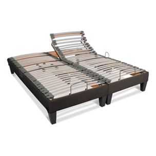 Jeu de 2 sommiers électriques Amiral 2 places | Lattes