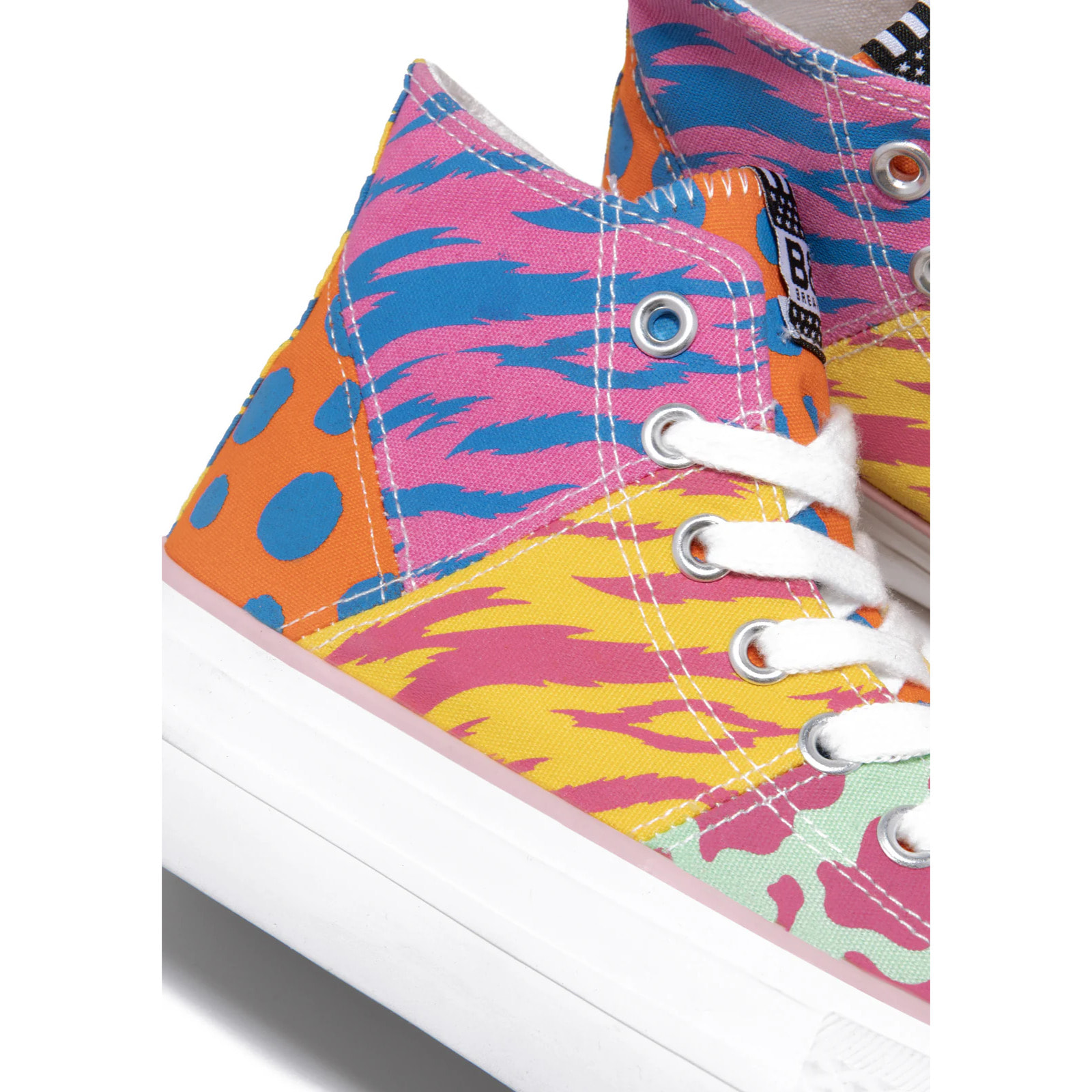 Zapatillas Altas Patchwork Multicolor B&W