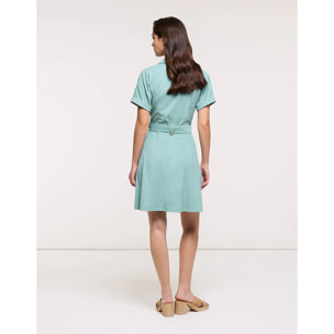 Vestido Corto Turquesa Claro - Ilice II