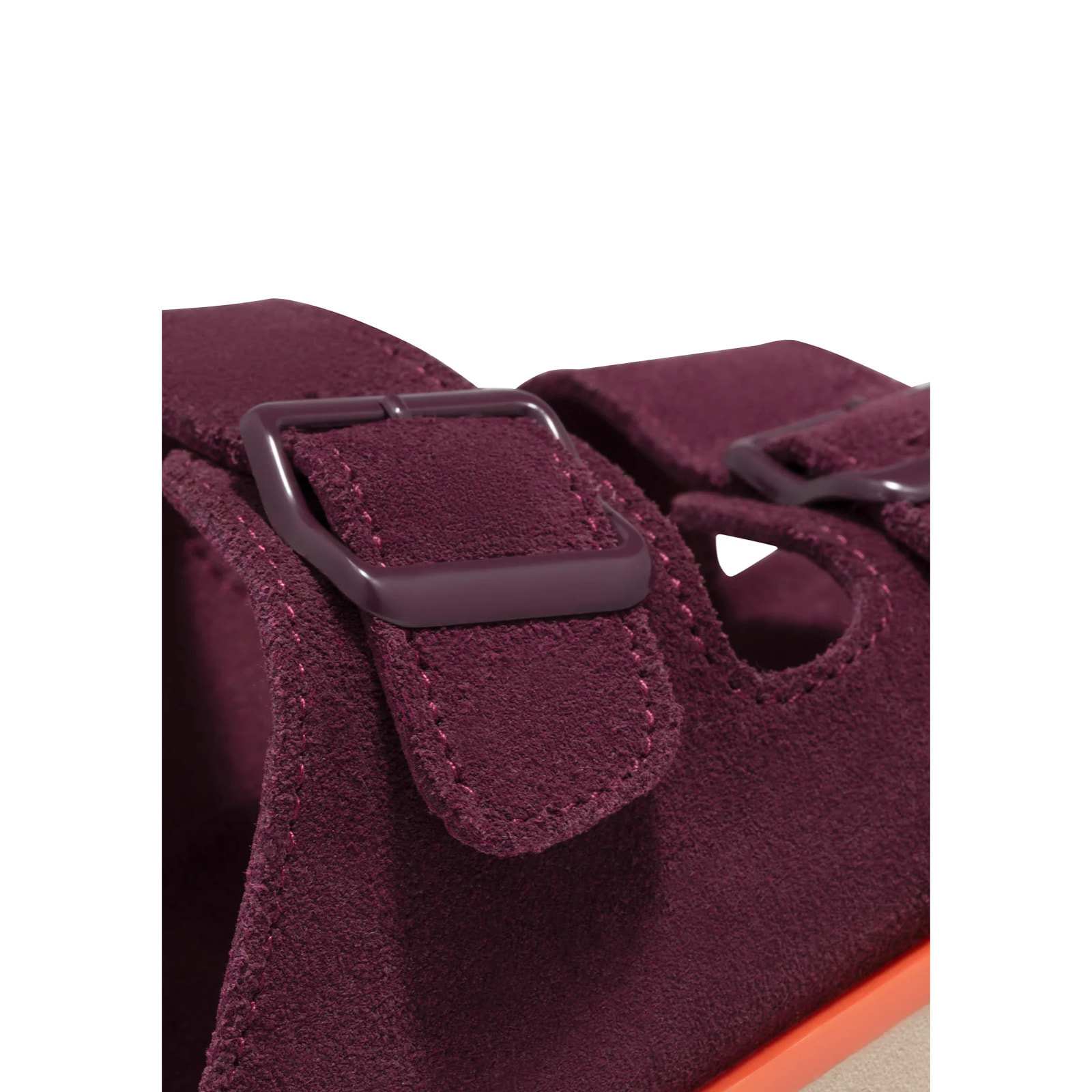 Sandalia Nórdica Mujer Hebilla Completa Burgundy