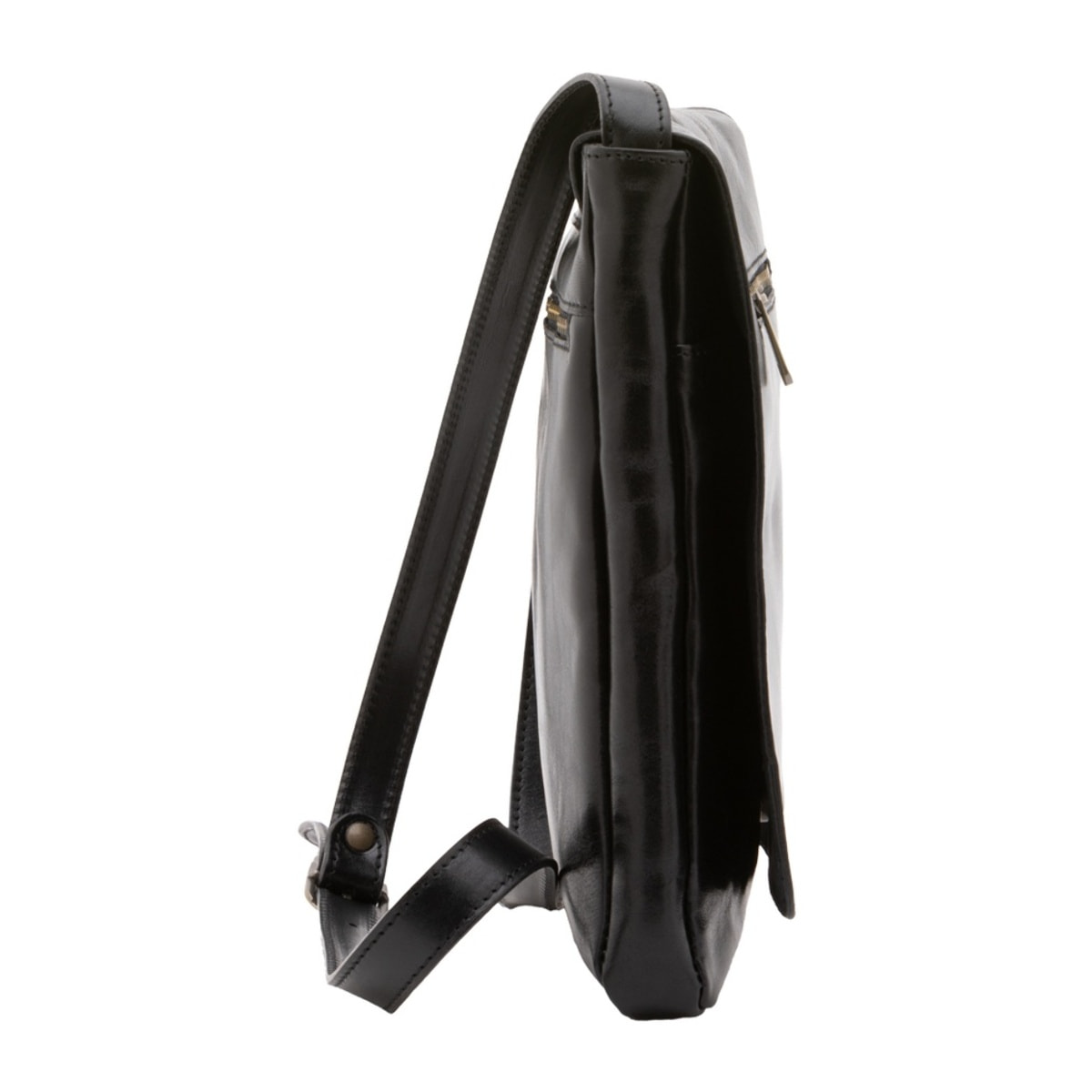 Borsa a tracolla uomo Made in Italy - Modello Aether Prime - Vera pelle - 24.0 x 30.0 x 4.0 cm