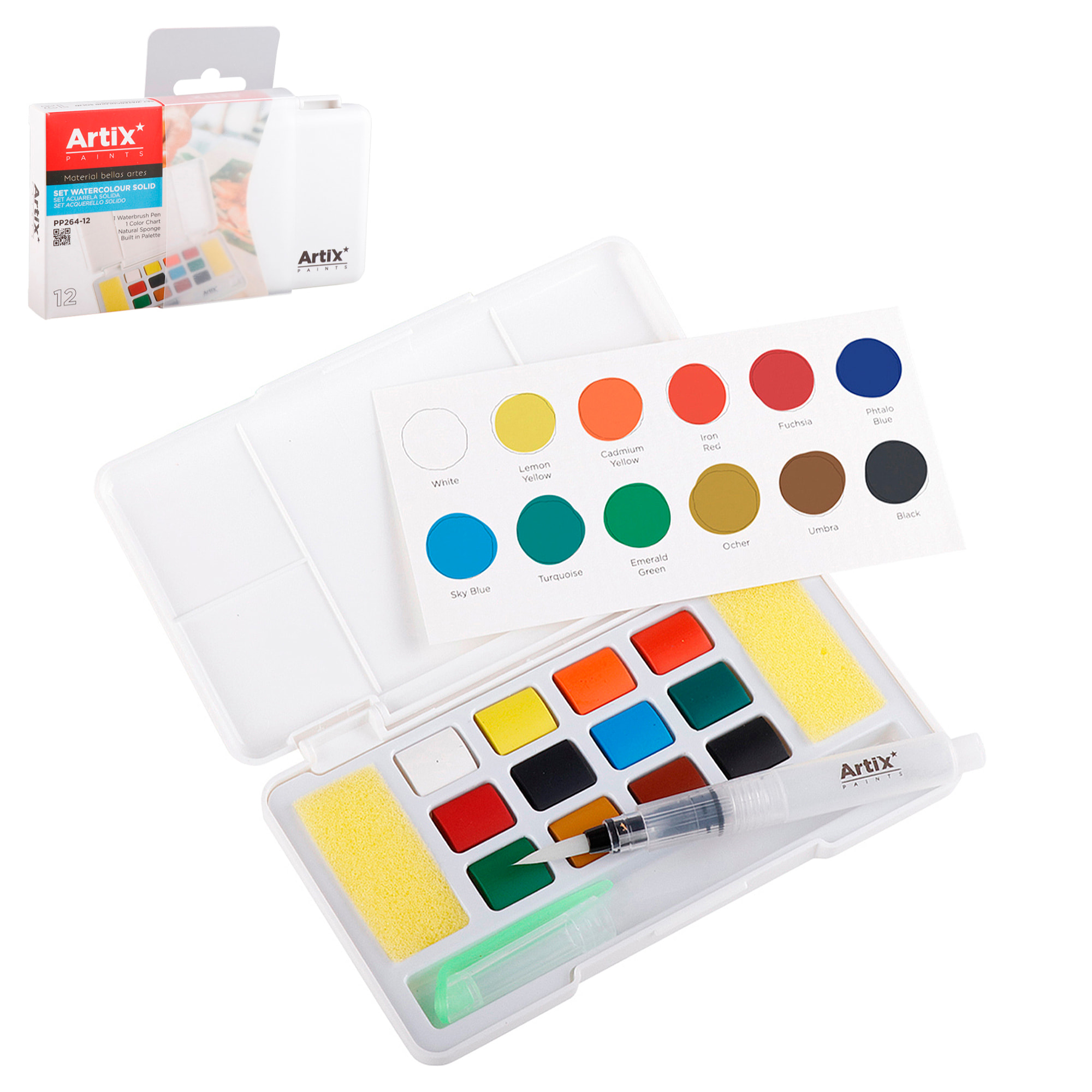 PITTURA AD ACQUA SOLIDA 12 COLORI