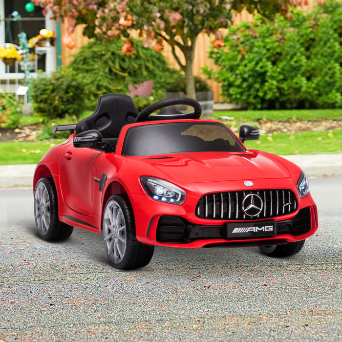 Coche Eléctrico para Niños con Licencia Mercedes GTR +3 Años Batería 12V Rojo