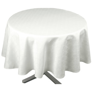Nappe ronde extérieure esprit bord de mer - Ecru
