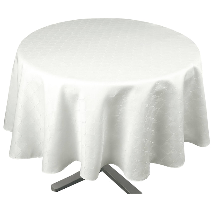 Nappe ronde extérieure esprit bord de mer - Ecru