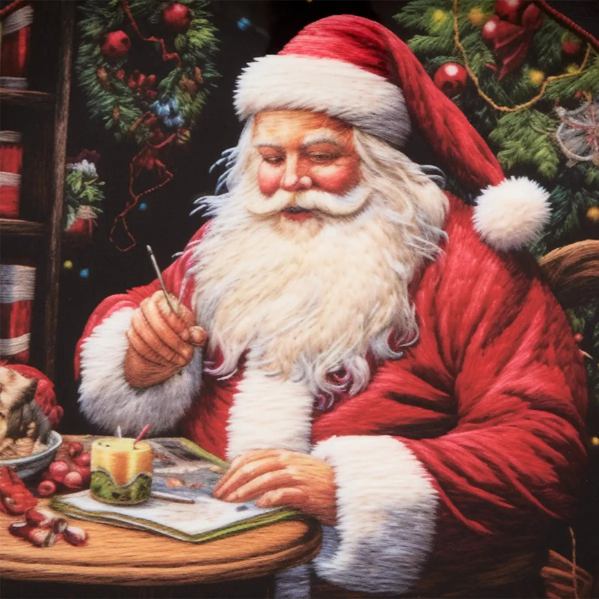 Plateau de Noël décoratif D. 33 cm