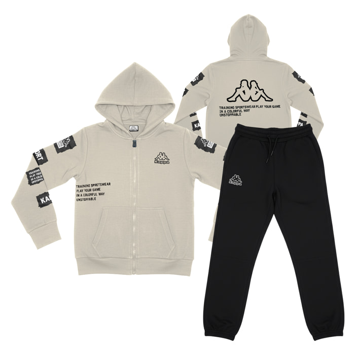 Tuta Bimbo KAPPA 3 - 7 Anni Cotone Felpato