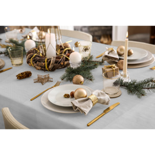 White & White Tovaglia antimacchia 140x180 Argento